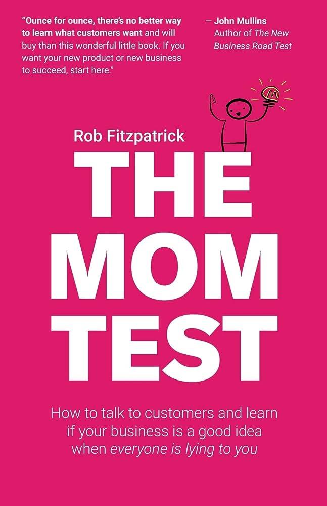 'The Mom Test' Book Cover